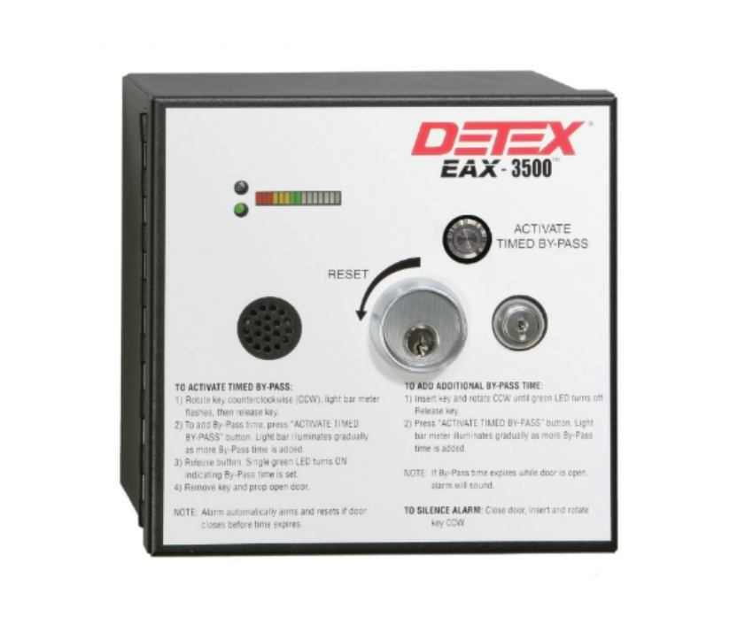 Detex EAX-3500 timed bypass exit alarm