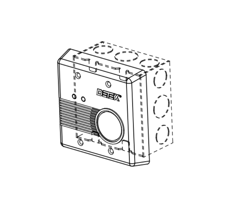 Detex CS2940F Flush Mount Remote Alarm
