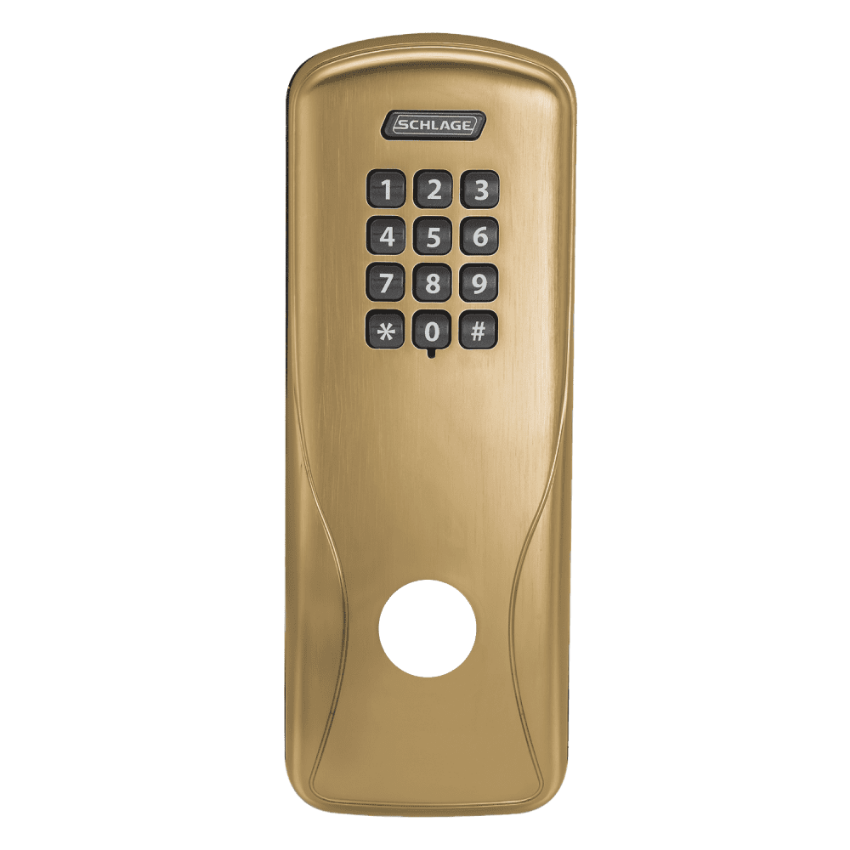 Schlage 47260709 exterior escutcheon in 612 Satin bronze finish