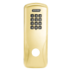 Schlage 47260705 exterior escutcheon in 605 Bright Brass finish