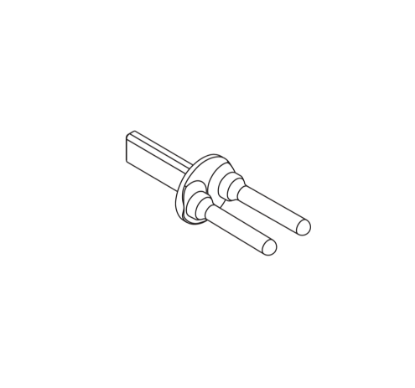 Schlage 47258180 OEM tailpiece for AD and CO Series electronic locks