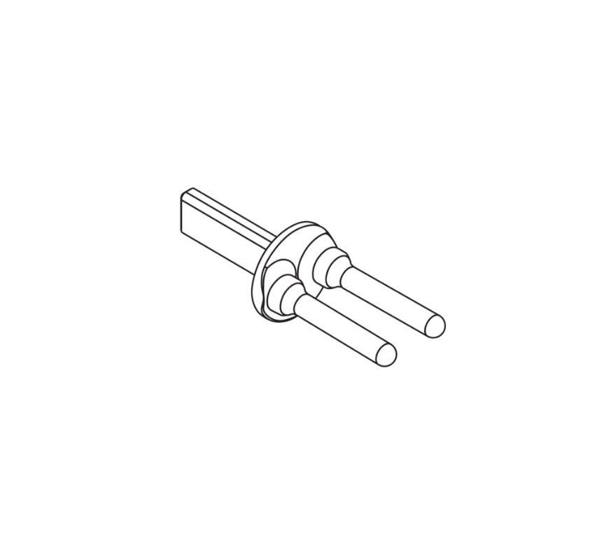 Schlage 47258180 OEM tailpiece for AD and CO Series electronic locks