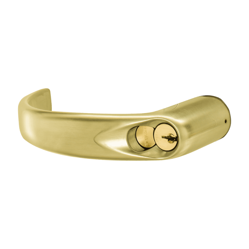 Schlage 03-255-SPA Sparta lever Yale 6-pin FSIC prep in 606 Satin Brass finish