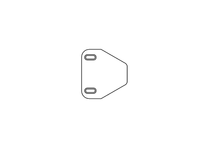 Detex 102211 double door strike plate