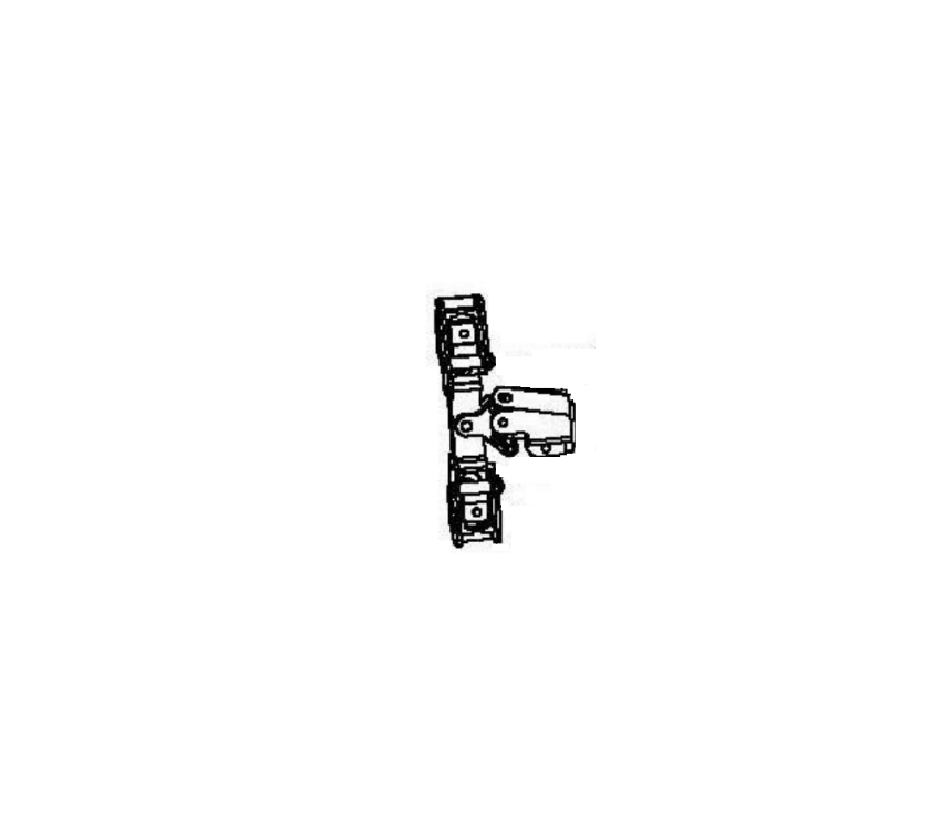 Detex 101463-3 LHR narrow stile centercase assembly for 50 Series exit device