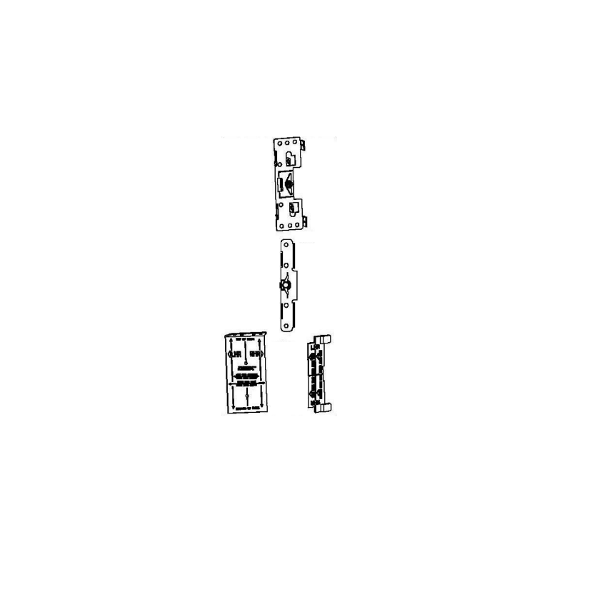 detex 103806-10 wide stile mounting plate kit