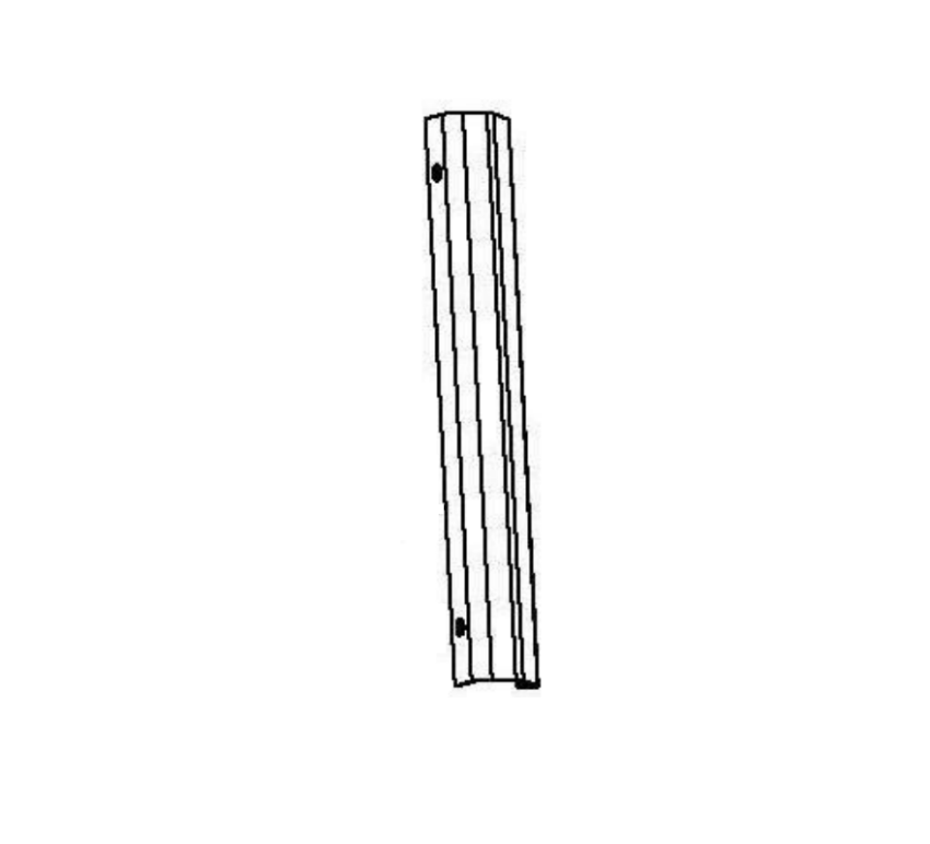 Detex 101426-9 bottom cover 630 satin stainless steel