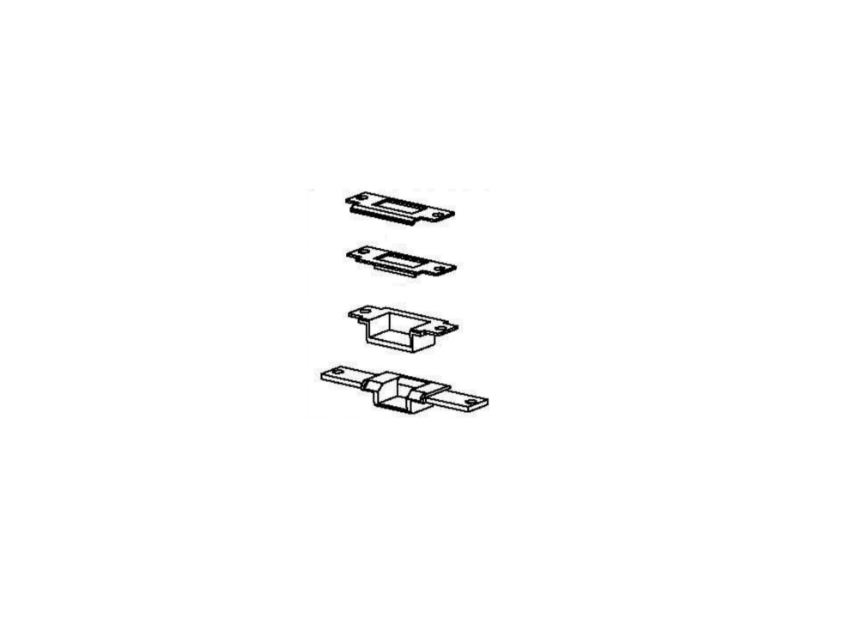 Detex 103289-9 double door long open back strike kit 630