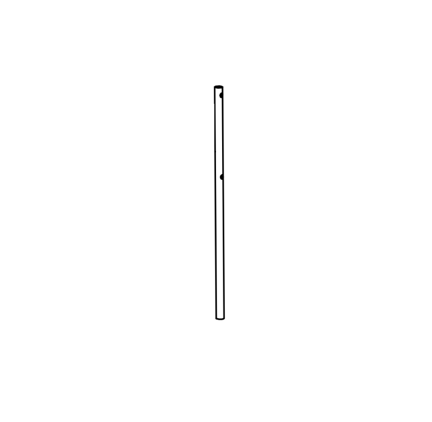 Detex 104172-2 inner top rod for 8'-1" through 10' doors