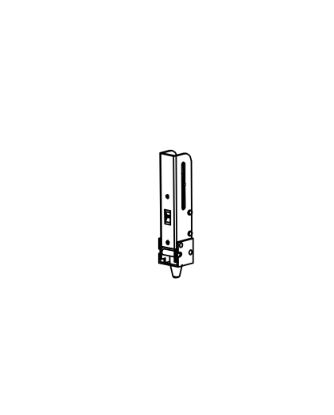 Detex 104190-1 bottom latch for aluminum doors