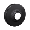 Schlage 03-042-RHO Rhodes interior rose in 622 matte black finish