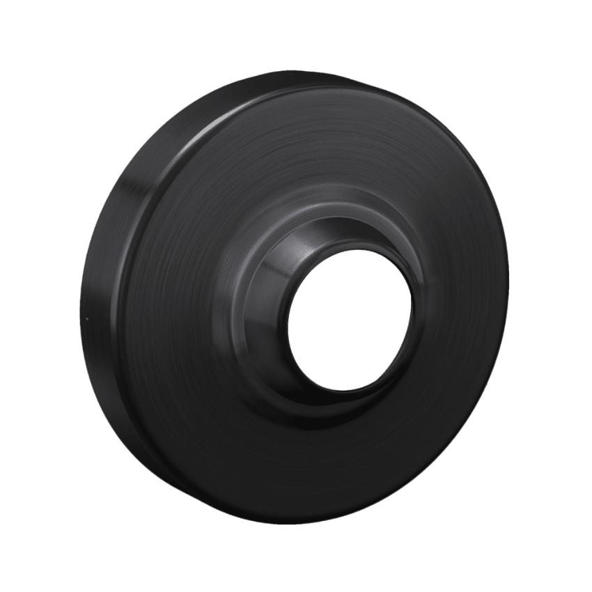 Schlage 03-042-RHO Rhodes interior rose in 622 matte black finish