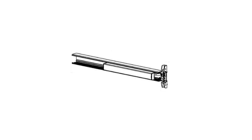 Detex 105500-167 CVR centercase and pushpad assembly