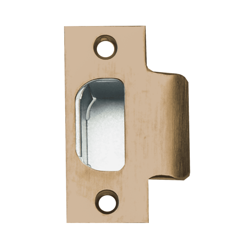Schlage 10-016 square corner fire door T-strike in 612 satin bronze finish