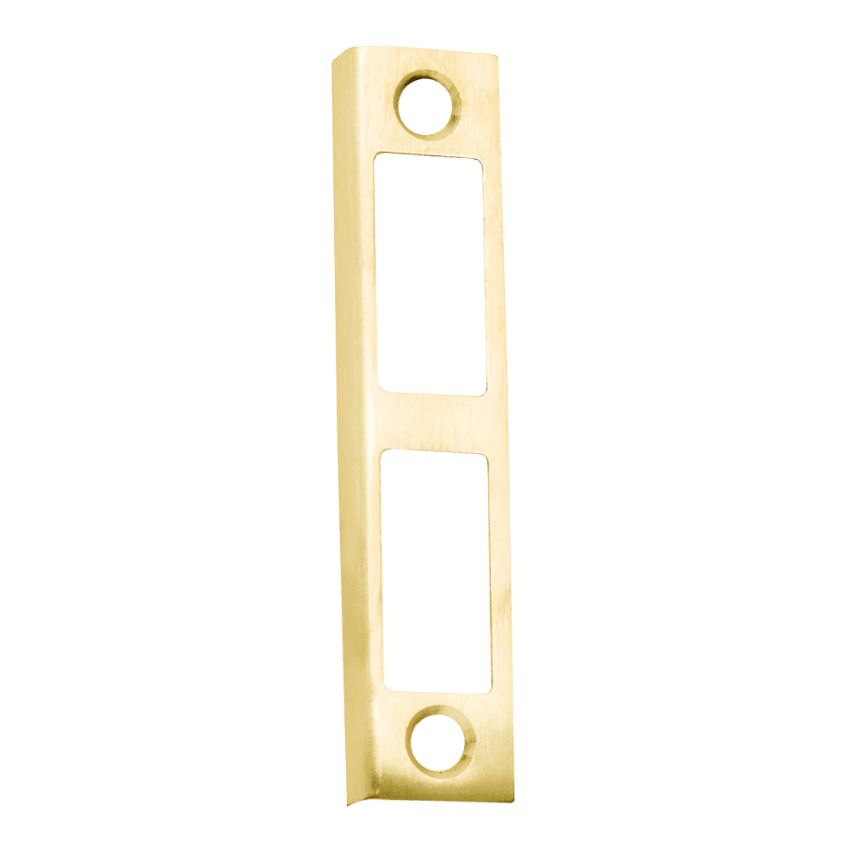 Schlage 10-075 rabbeted strike in 605 bright brass finish