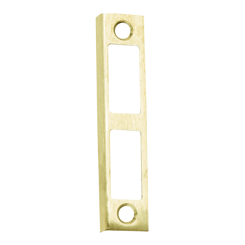 Schlage 10-075 rabbeted strike in 606 satin brass finish