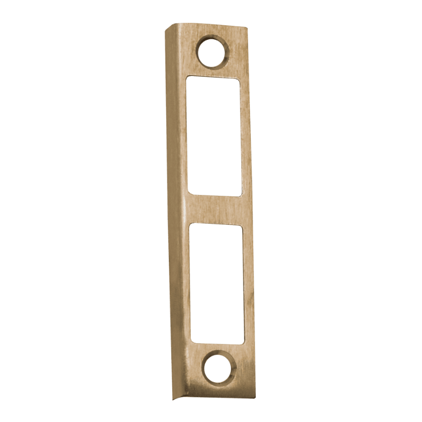 Schlage 10-075 rabbeted strike in 612 satin bronze finish