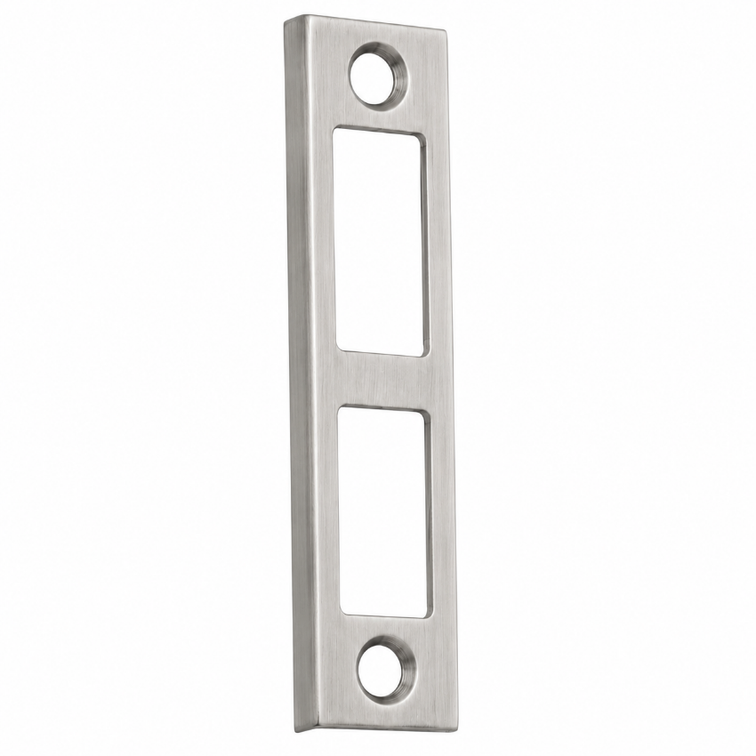 Schlage 10-075 rabbeted strike in 630 satin stainless steel finish