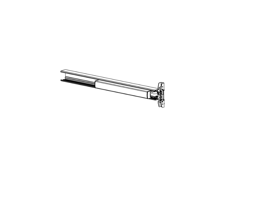 Detex 105500-161 80 Series LHR centercase pushpad assembly