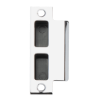 Schlage 10-072-112 T-square corner strike with plastic box in 625 bright chrome finish