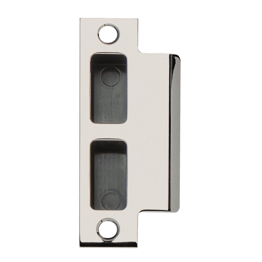Schlage 10-072-112 T-square corner strike with plastic box in 630 satin stainless steel finish