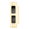 Schlage 10-072-100 T-square corner strike with plastic box in 605 bright brass finish