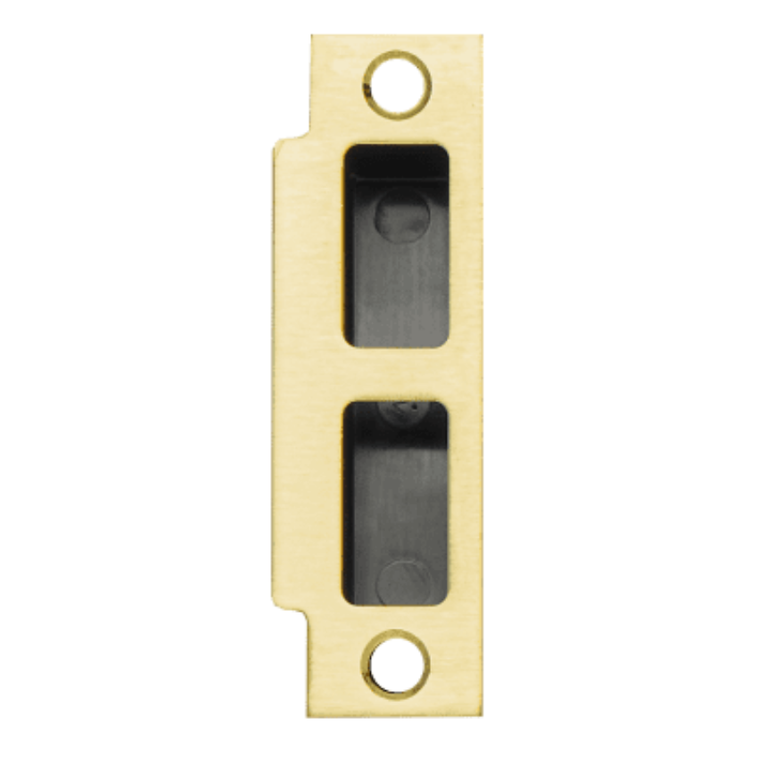 Schlage 10-072-078 square corner strike with box in 606 Satin Brass finish
