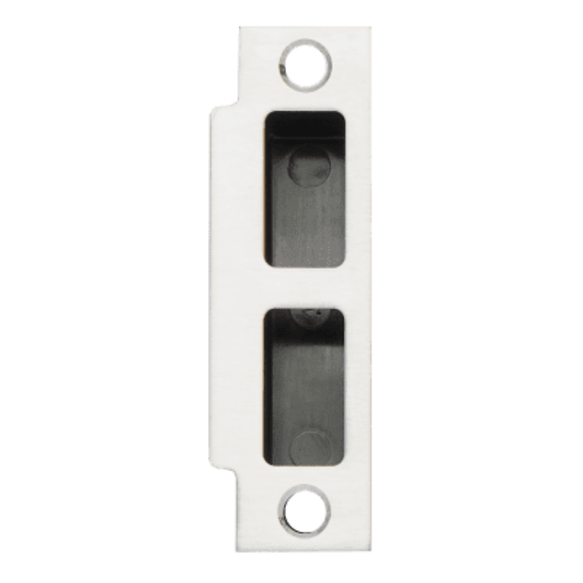 Schlage 10-072-078 square corner strike with box in 630 Satin Stainless Steel finish