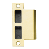 Schlage 10-072-200 T-square corner strike with plastic box in 606 satin brass finish