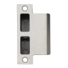 Schlage 10-072-200 T-square corner strike with plastic box in 619 satin nickel finish