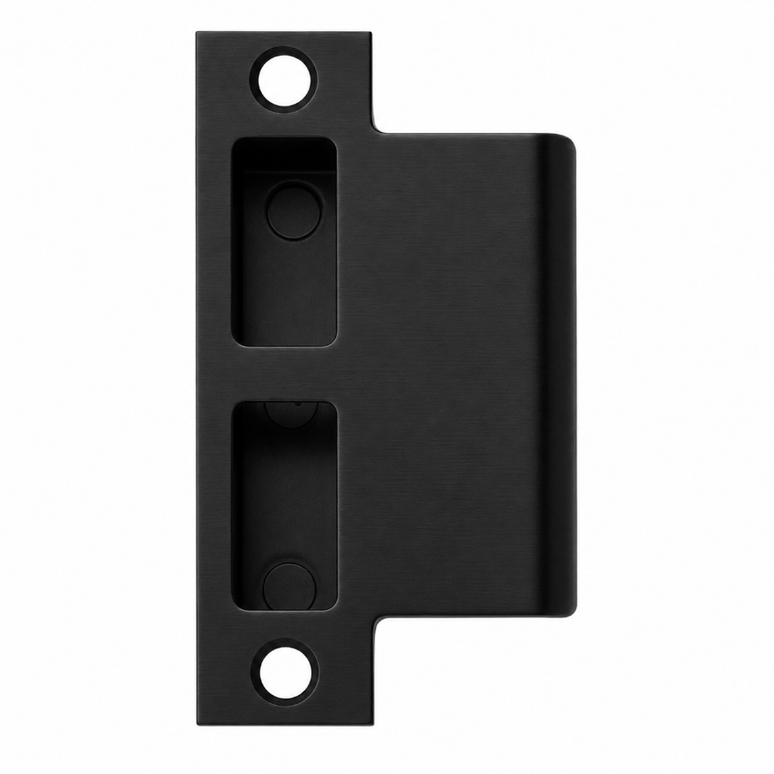 Schlage 10-072-200 T-square corner strike with plastic box in 622 matte black finish