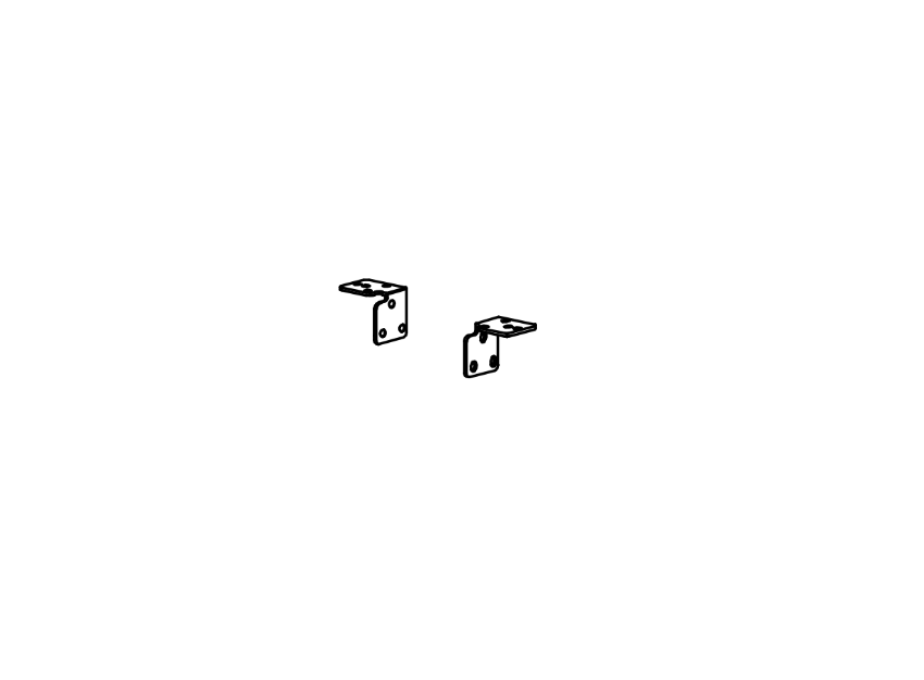 Detex 104123-2 top latch mounting bracket LHR