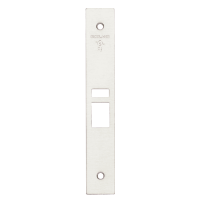 Schlage 09-663 latch x auxiliary latch armor front in 626 satin chrome finish
