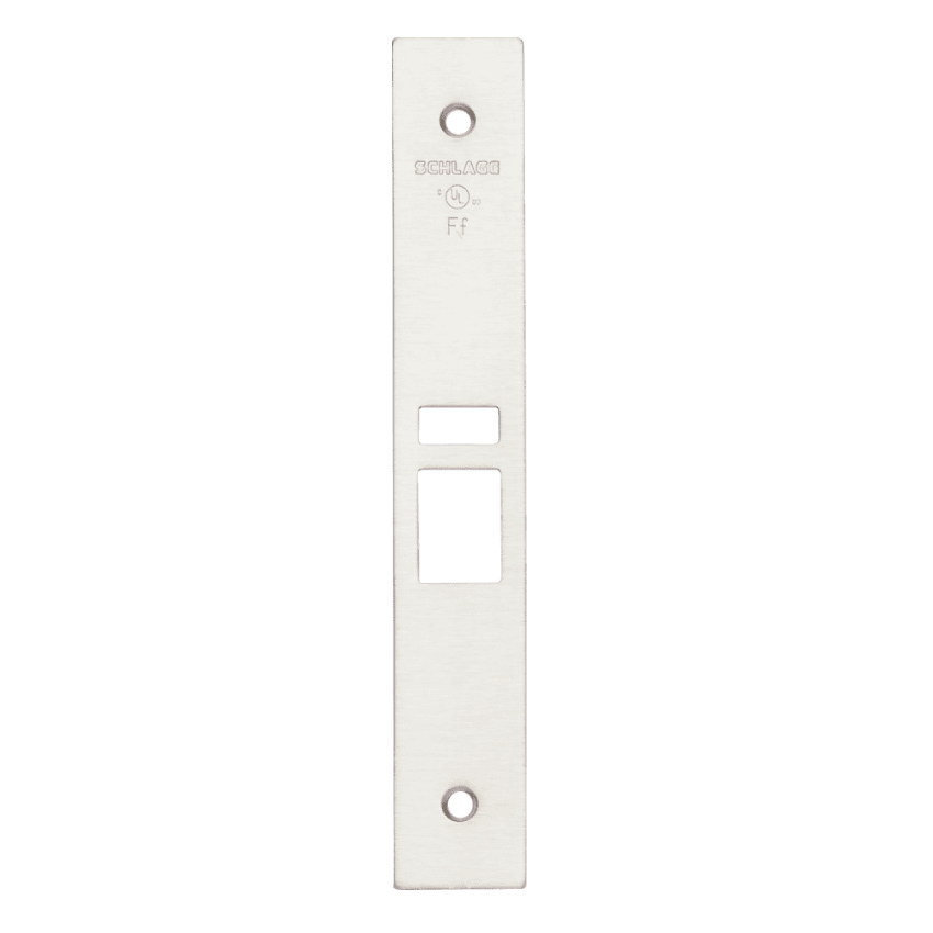 Schlage 09-663 latch x auxiliary latch armor front in 626 satin chrome finish