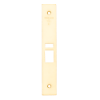 Schlage 09-663 latch x auxiliary latch armor front in 605 bright brass finish