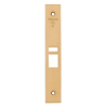 Schlage 09-663 latch x auxiliary latch armor front in 612 satin bronze finish