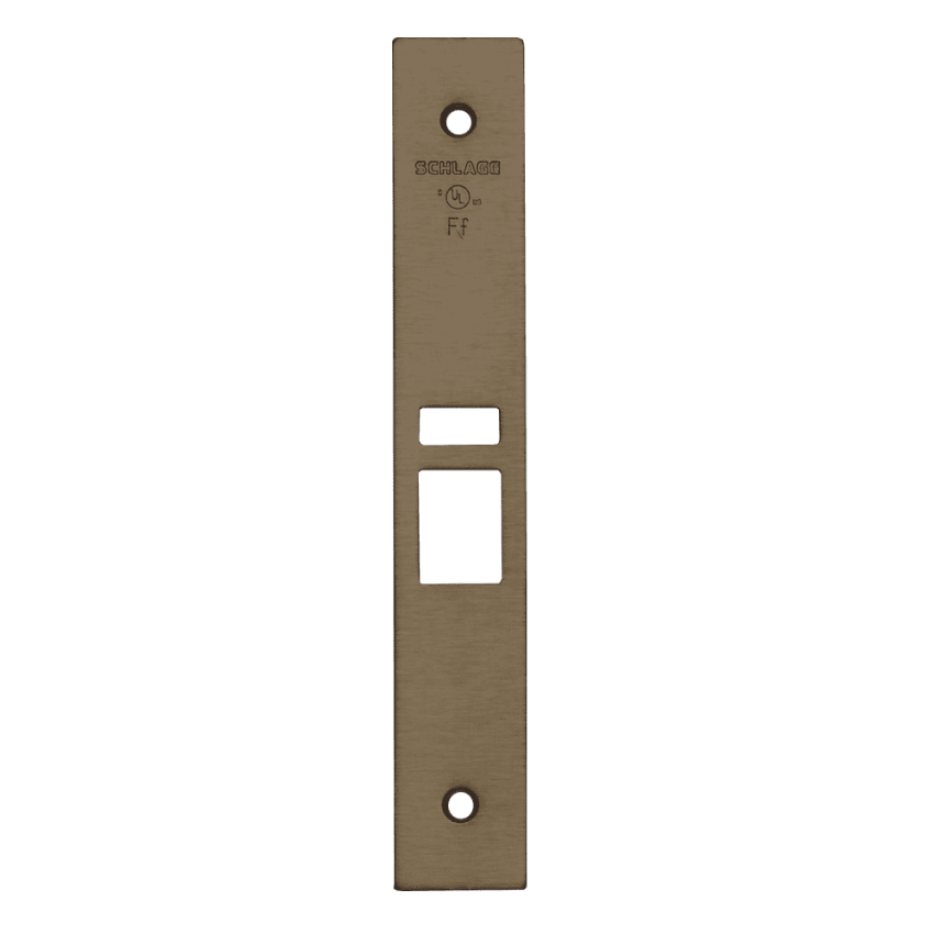 Schlage 09-663 latch x auxiliary latch armor front in 613 oil rubbed bronze finish