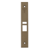 Schlage 09-663 latch x auxiliary latch armor front in 643E aged bronze finish
