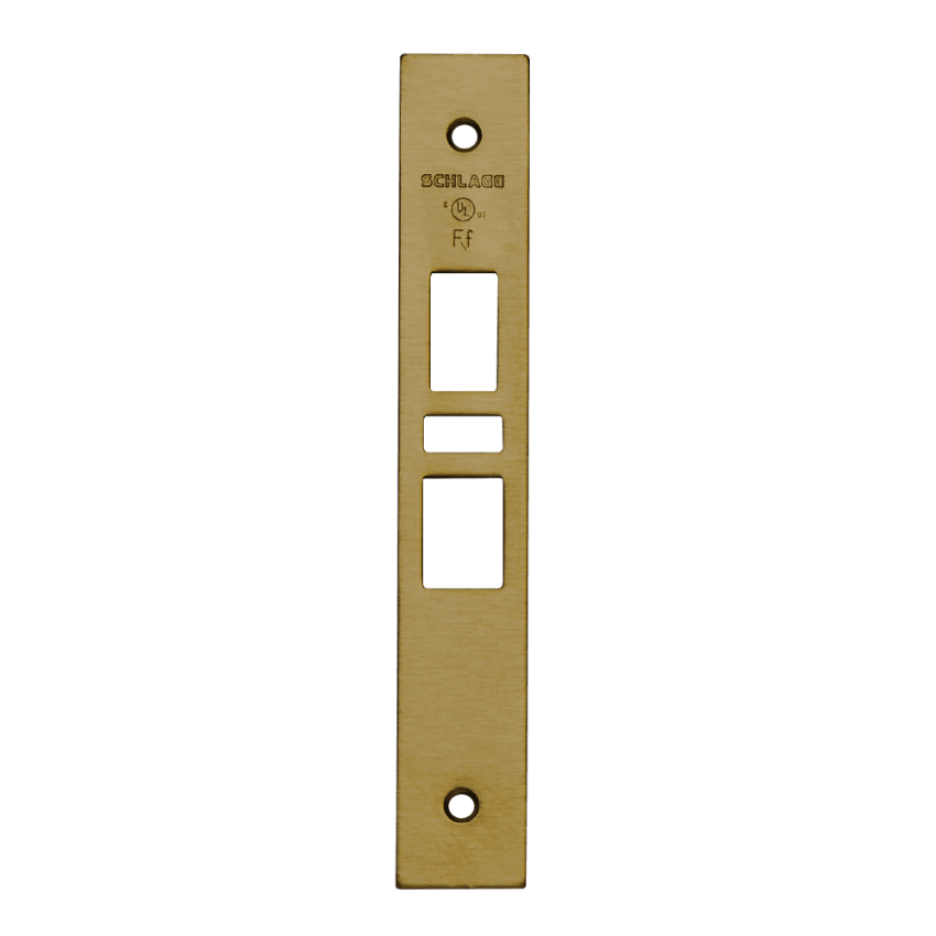 Schlage 09-666 armor front in 609 antique brass finish