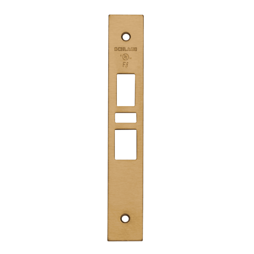 Schlage 09-666 armor front in 612 satin bronze finish