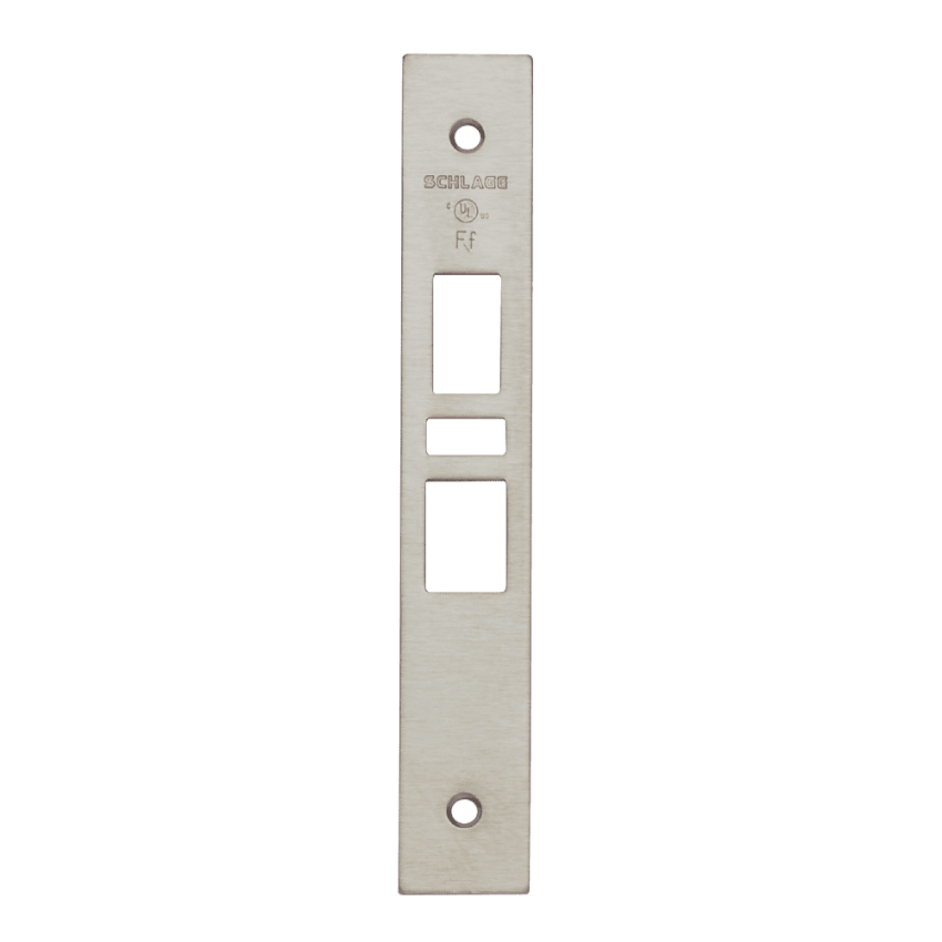 Schlage 09-666 armor front in 619 satin nickel finish