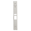 Schlage 09-669 latch and auxiliary latch armor front in Satin Nickel finish