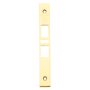 Schlage 09-672 latch auxiliary latch deadbolt armor front in 605 bright brass finish