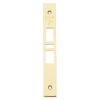 Schlage 09-672 latch auxiliary latch deadbolt armor front in 606 satin brass finish