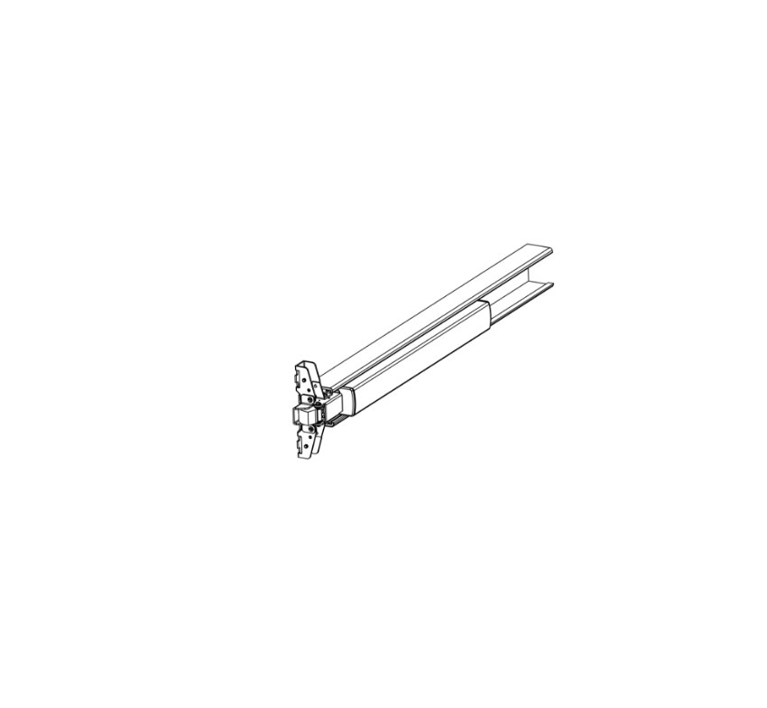 Detex 105500-17 630 EE Series 36-inch centercase pushpad subassembly
