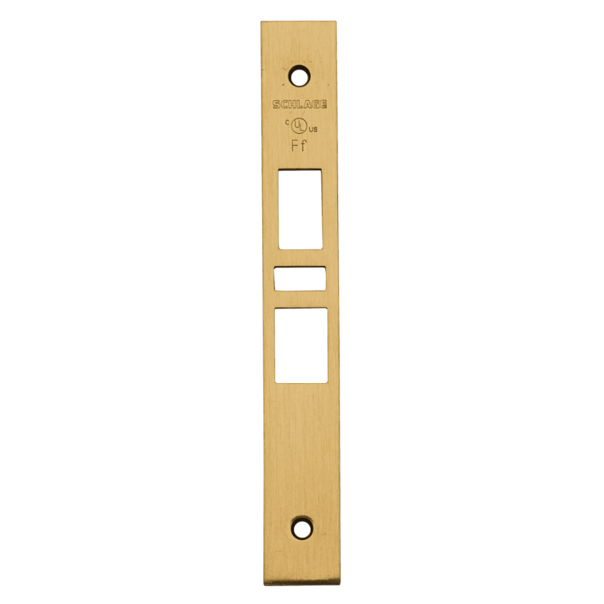 Schlage 09-672 latch auxiliary latch deadbolt armor front in 612 satin bronze finish