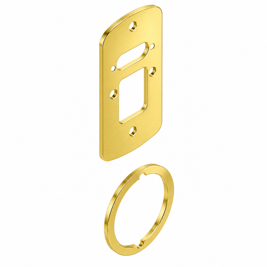 Schlage 23599368 interior shim plate and spring cage spacer in 605 bright brass finish