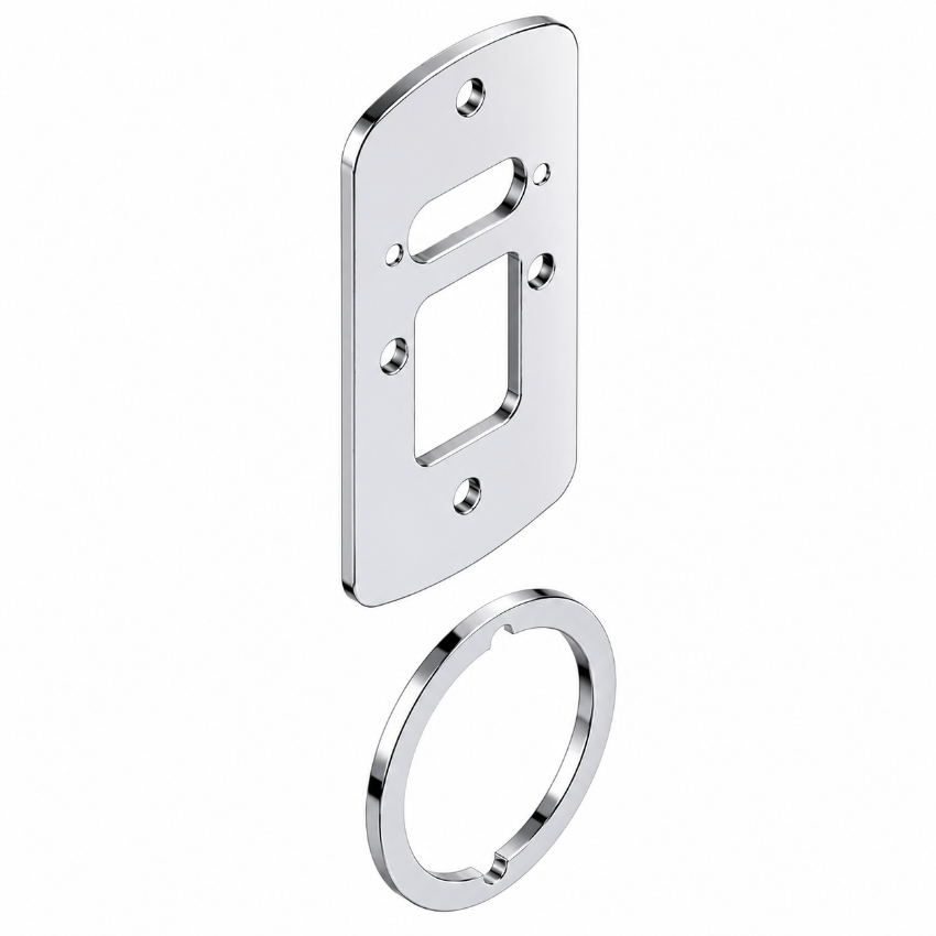 Schlage 23599368 interior shim plate and spring cage spacer in 625 bright chrome finish