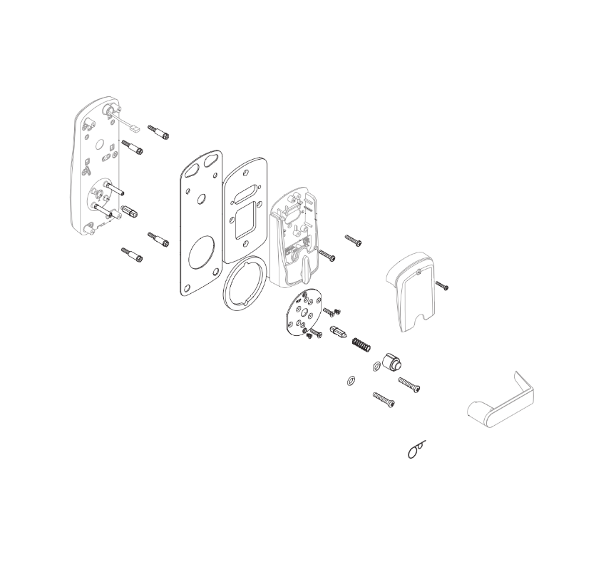 Schlage 23599376-158 door thickness kit