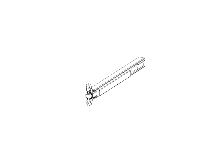 Detex 105500-8 20 Series ER centercase pushpad subassembly